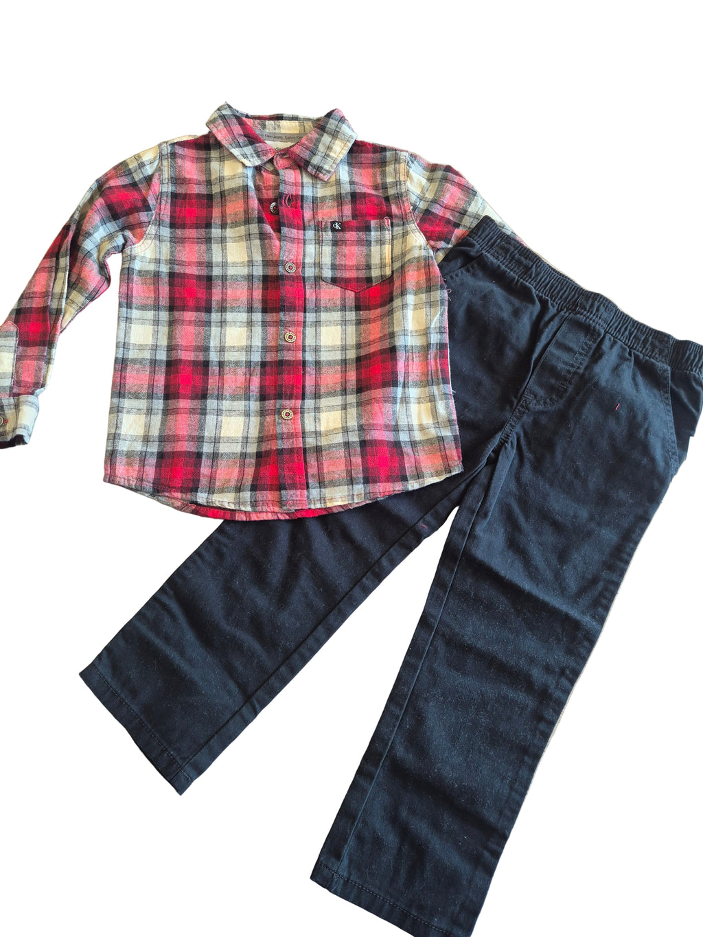 Set calvin klein para niño - pantalón y camisa