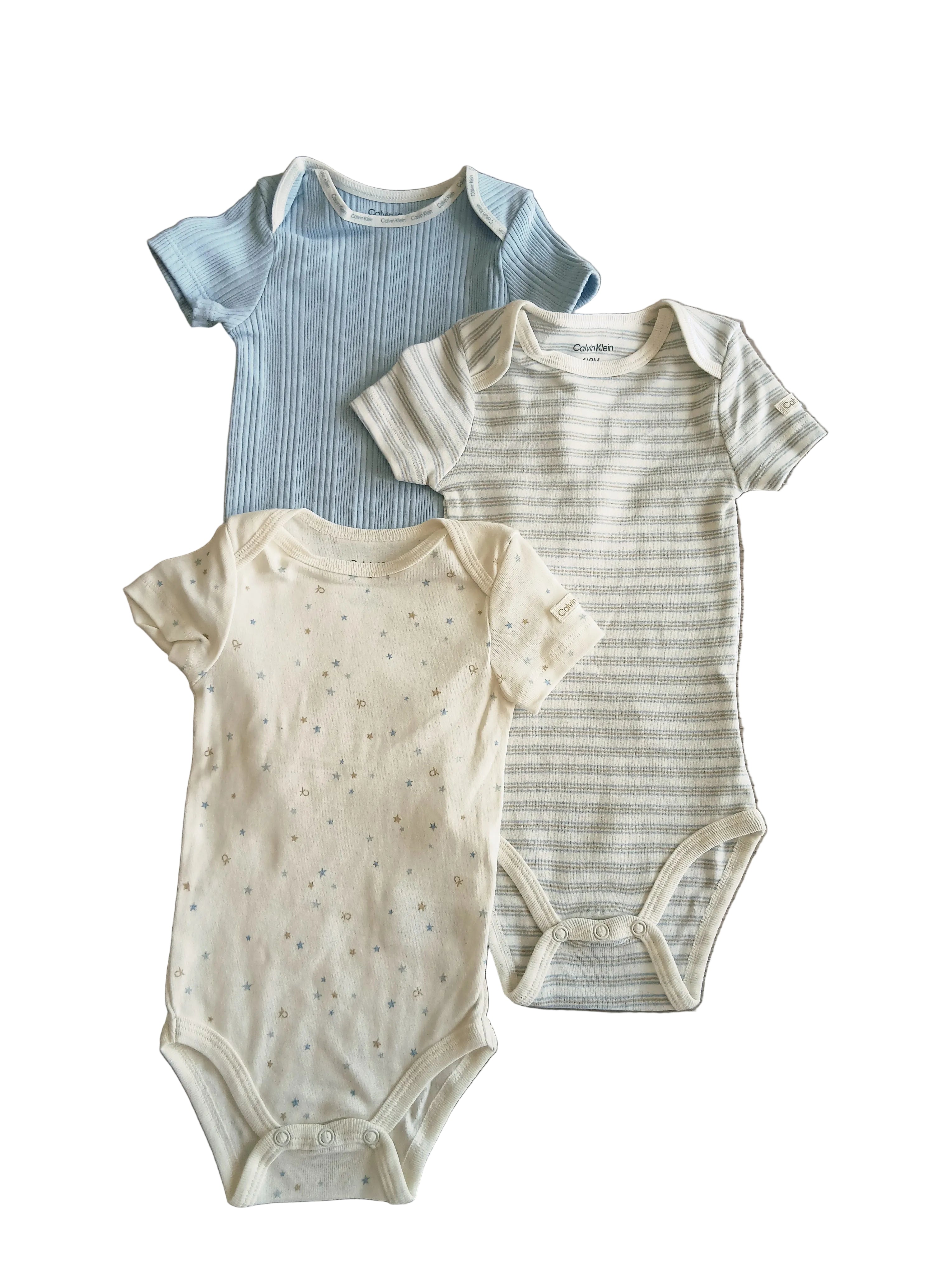 Set pañaleros Calvin Klein bebe niño